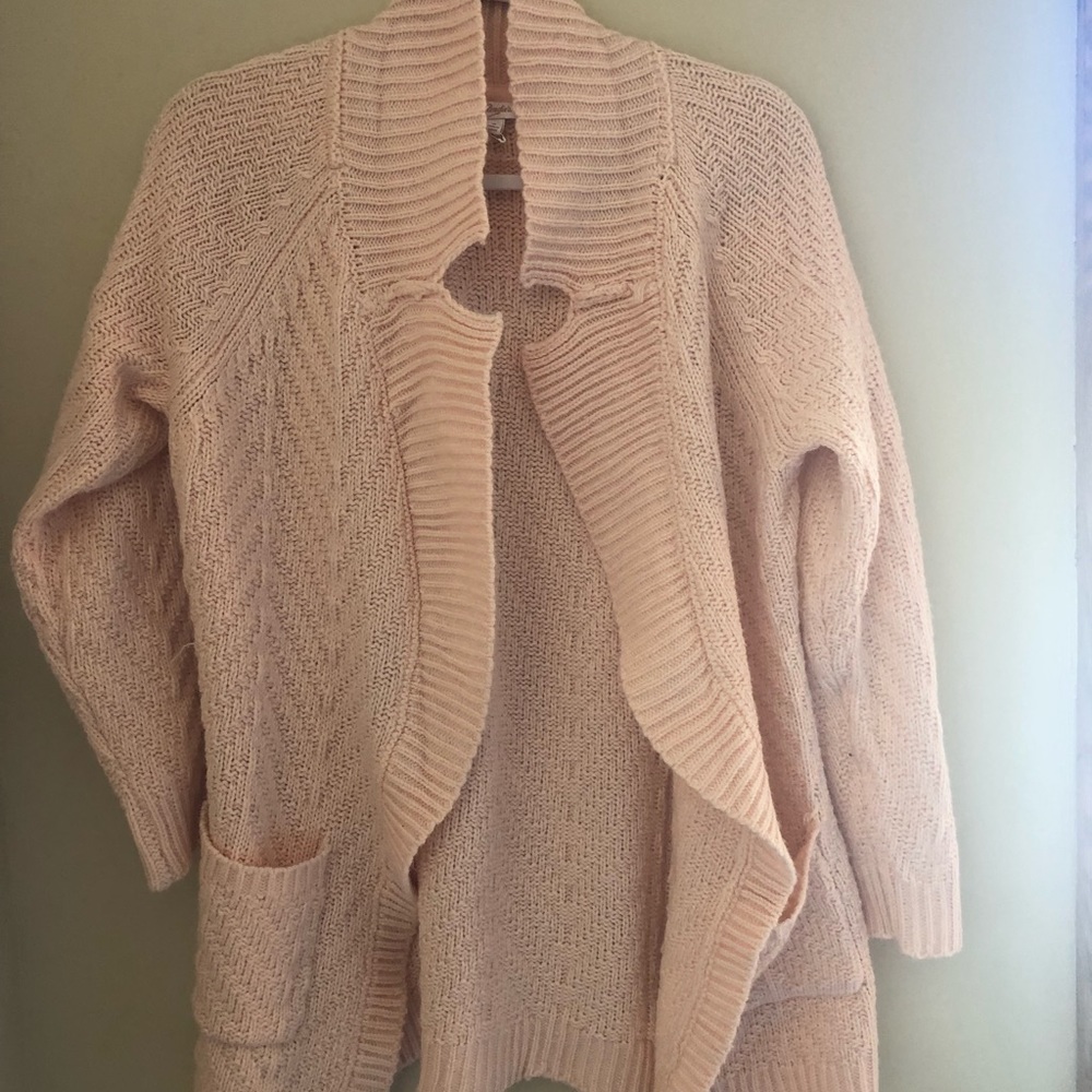 Pink cardigan